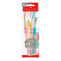 Pincel para pintura Soft Touch Pastel 481691 com 4 unidades - Faber-Castell Pincel para pintura Soft Touch Pastel 481691 com 4 unidades - Faber-Castell