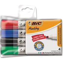 Pincel Para Quadro Branco Marking Com 4 Cores Bic Pincel Para Quadro Branco Marking Com 4 Cores Bic
