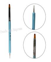Pincel Ponta Dupla Boleador e Gel Profissional Para Decoração De Unhas Pincel Ponta Dupla Boleador e Gel Profissional Para Decoração De Unhas