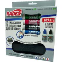 Pincel Quadro Branco 4 MARCADORES+1 APAGADOR+2TINTA