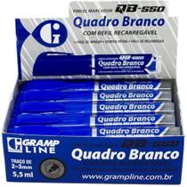 Pincel Quadro Branco Qb550 Recarregavel Azul