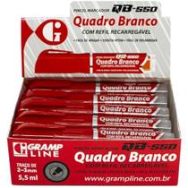 Pincel Quadro Branco Qb550 Recarregavel Vermelho