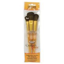 Pincel Royal & Langnickel Crafters Choice Cerda Cabelo Camelo Chato no. 01 003 Un RCC231 Pincel Royal & Langnickel Crafters Choice Cerda Cabelo Camelo Chato no. 01 003 Un RCC231