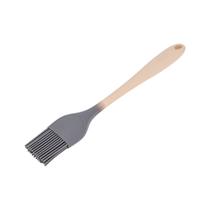 Pincel Silicone 28 Cm Bicolor Cinza e Creme Weck Pincel Silicone 28 Cm Bicolor Cinza e Creme Weck