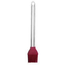 Pincel Silicone Com Cabo De Inox Vinho Bordô 25cm - Tuut Pincel Silicone Com Cabo De Inox Vinho Bordô 25cm - Tuut