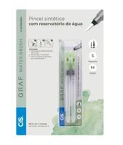 Pincel sintetico cis graf water brush blister com 2