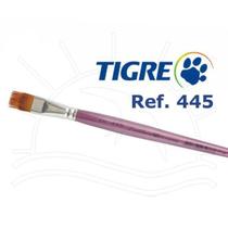 Pincel Tigre 445 - Chato Rake Sintético Mesclado