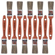 Pincel Trincha 25Mm Cerdas Gris Latéx E Acrílica Kit 10Un