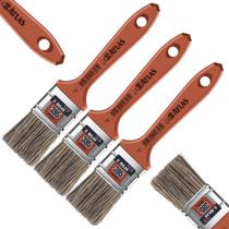 Pincel Trincha 38Mm Cerdas Gris Latéx E Acrílica Kit 03Un Pincel Trincha 38Mm Cerdas Gris Latéx E Acrílica Kit 03Un