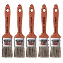 Pincel Trincha 38Mm Cerdas Gris Latéx E Acrílica Kit 05Un Pincel Trincha 38Mm Cerdas Gris Latéx E Acrílica Kit 05Un