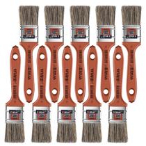 Pincel Trincha 38Mm Cerdas Gris Latéx E Acrílica Kit 10Un Pincel Trincha 38Mm Cerdas Gris Latéx E Acrílica Kit 10Un