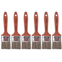 Pincel Trincha 50Mm Cerdas Gris Latéx E Acrílica Kit 06Un Pincel Trincha 50Mm Cerdas Gris Latéx E Acrílica Kit 06Un