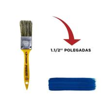 Pincel trincha cerdas pretas p/pintura c/cabo amarelo - COMPEL