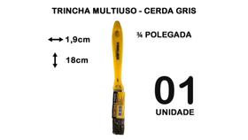 Pincel trincha multiuso para pintura e limpeza com cerdas gris - STARTOOLS