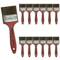 Pincel Trincha Para Pintura 3 Polegada Roma Vermelho 12 Unidades Pincel Trincha Para Pintura 3 Polegada Roma Vermelho 12 Unidades