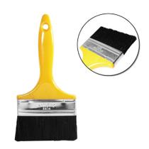 Pincel / Trincha Pintura Cabo Plastico Amarelo 4'' 100Mm Pincel / Trincha Pintura Cabo Plastico Amarelo 4'' 100Mm