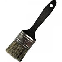 Pincel Trincha Pintura Roma Grisalha Ref.301 Cabo Preto 2'' - Kit C/12 Pecas