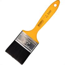 Pincel Trincha Pintura Roma Preta Ref.304 2.1/2'' Cabo Amarelo - Kit C/12 Pecas