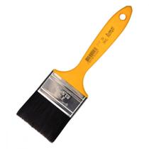 Pincel Trincha Pintura Roma Preta Ref.304 2.1/2'' Cabo Amarelo - Kit C/12 Pecas