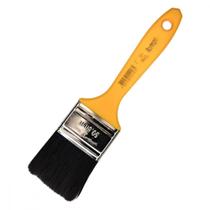 Pincel Trincha Pintura Roma Preta Ref.304 2'' Cabo Amarelo - Kit C/12 Pecas