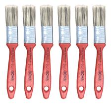 Pincel Trincha Tinta Pintura Látex Acrílica 1 Polegada Kit 6 Pincel Trincha Tinta Pintura Látex Acrílica 1 Polegada Kit 6