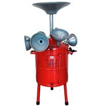 Pingadeira com marcador de nivel de oleo 40 lts com 6 funis