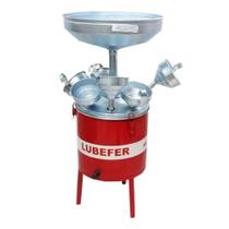 Pingadeira de Óleo 25L com 6 Funis Vermelha Lubefer