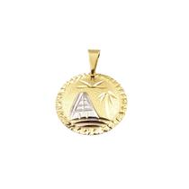 Pingente 2.0 cm 3 Banhos Rose, Ródio Branco e Ouro18k