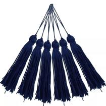 Pingente 7cm Azul Marinho Franja de Seda 318 Tassel - 10 unidades Pingente 7cm Azul Marinho Franja de Seda 318 Tassel - 10 unidades