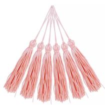 Pingente 7cm Rosa Salmão Franja de Seda 147 Tassel - 10 unidades Pingente 7cm Rosa Salmão Franja de Seda 147 Tassel - 10 unidades