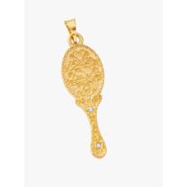 Pingente abebe banhado a ouro 18k