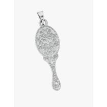 Pingente abebe banhado a rhodium