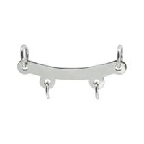 Pingente Aço Canga para 2 pingentes 20x4mm Pingente Aço Canga para 2 pingentes 20x4mm