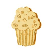 Pingente Aço Hit Cupcake 16.5mm Gold IPG