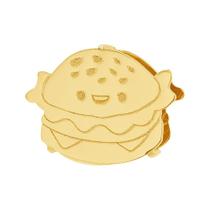 Pingente Aço Hit Hambúrguer 11.5mm Gold IPG