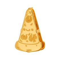 Pingente Aço Hit Pizza 11.5mm Gold IPG