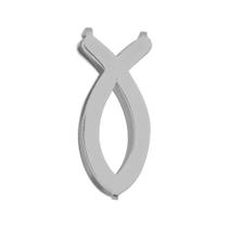 Pingente Aço Hit Símbolo Fé Ichthys 16.5mm