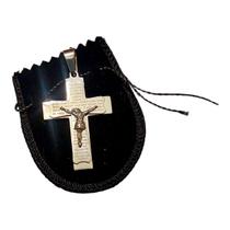 PINGENTE AÇO INOX PRATEADO CRUZ RELEVO ORAÇÃO JESUS crucifix PINGENTE AÇO INOX PRATEADO CRUZ RELEVO ORAÇÃO JESUS crucifix