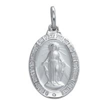 Pingente Aço Milagrosa Oval 23x16mm Pingente Aço Milagrosa Oval 23x16mm