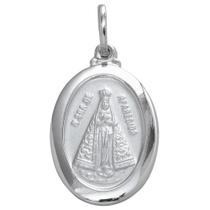 Pingente Aço NSra. Aparecida Oval 23x16mm