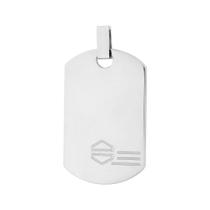 Pingente Aço Placa 32x20mm Pingente Aço Placa 32x20mm