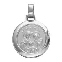 Pingente Aço Sagrada Família Redondo 30mm Pingente Aço Sagrada Família Redondo 30mm