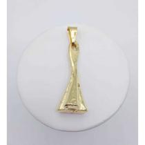 Pingente adjá ekedi banhado a ouro 18k