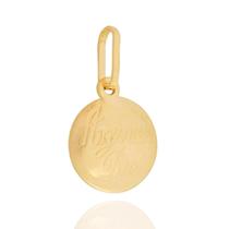 Pingente Agnus Dei Cordeiro De Deus Em Ouro 18k