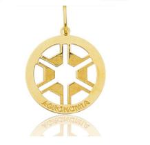 Pingente Agronomina Ouro 18 k Peso 0.50 Grama 12 mm Pingente Agronomina Ouro 18 k Peso 0.50 Grama 12 mm