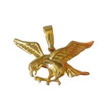 Pingente Águia G - Banhado a ouro 18k