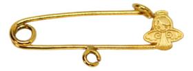 Pingente Alfinete Anjinho Em Ouro 18k Pingente Alfinete Anjinho Em Ouro 18k