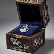 Pingente Amaré em Prata 925 - Medalha de São Jorge Pingente Amaré em Prata 925 - Medalha de São Jorge