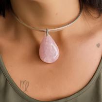 Pingente amor quartzo rosa Pingente amor quartzo rosa