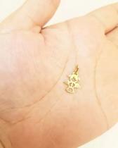 Pingente Anjo Menina Em Ouro 18k